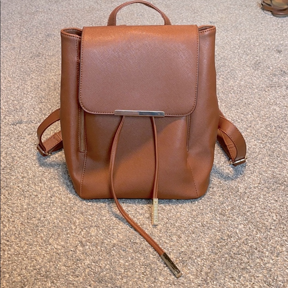 Women’s brown backpack purse